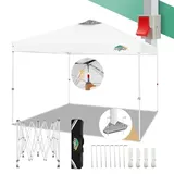 COBIZI Pavillon 3x3 Faltpavillon 3x3 wasserdicht stabil Winterfest mit | Pop-Up Klicksystem | UV-Schutz 50+ | Partyzelt Garten Zelt klappbar 3x3m mit Lüftungsöffnung inkl. Tasche & 8X Erdspieße, Blau