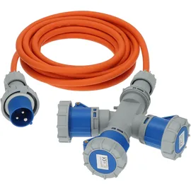 Brennenstuhl 1167670205 Strom Camping-CEE-Verlängerungskabel Grau, Blau, Orange 2 m H07RN-F 3G 2,5 mm2