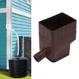 Regenwassernutzungsset Mit Uv-beständiger Schlauchtrommel Für Fass Und Garten, Abs, 612 G, Dunkelbraun