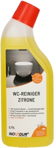 NOVADUR WC-Reiniger Zitrone, auf Basis nachwachsender Rohstoffe, 750 ml - Flasche