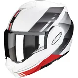 Scorpion EXO-Tech Evo Genre Klapphelm - matt-weiss-silber-rot - XS (53/54)