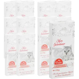 Dehner Premium Lovely Katzensnack Thunfisch / Muscheln 12 x 84 g