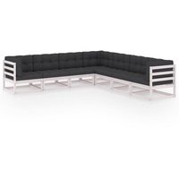 vidaXL 7-tlg Garten-Lounge-Set mit Kissen Kiefer Massivholz