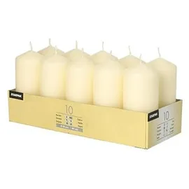 Papstar Stumpenkerze 4 x 9 cm 40 St. creme