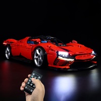Hosdiy Fernbedienung LED Beleuchtung Set für (Ferrari Daytona SP3) Modell - Kompatibel mit Lego 42143 - Led Licht (Nur Beleuchtung, Ohne Bausteine Modell) (Fernbedienung Beleuchtung)