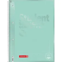 Brunnen Collegeblock Premium Student Colour Code | A4, Lineatur 27, 80 Blatt, mint