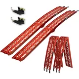 Trutzholm Auffahrrampe 228 cm 680 kg klappbar Aluminium gelocht rot 2 St