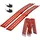 Trutzholm Auffahrrampe 228 cm 680 kg klappbar Aluminium gelocht rot 2 St