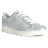 Geox Damen D Jaysen Sneaker, Silver/Off WHT (Weiß), 42 EU Schmal