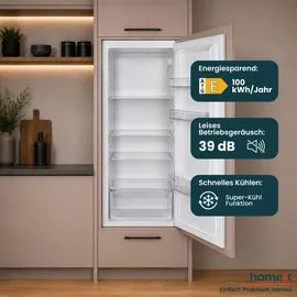 Homex CB1991E Einbaukühlschrank (199 l, 1220 mm hoch, Weiß)