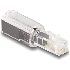 DeLock 88168 - Verdrehschutz für Telefonkabel, RJ10 Stecker Buchse schwarz