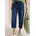 3/4 Wide Leg Jeans im Loose Fit mid blau used wash 28 28W 22L