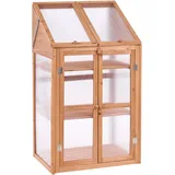 Beliani Balkongewächshaus Holz 49 x 67 x 114 cm