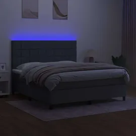 vidaXL Boxspringbett 180 x 200 cm Grau
