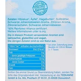 Teekanne Johannisbeere-Zitrone Teebeutel 18 x 2,5 g