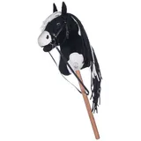 HKM Kids Steckenpferd Hobby Horse Spielzeugpferd Schwarz/ Weiß