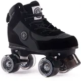 BTFL Trend-Skate Luca Damen,Frauen,Mädchen,Kinder,Rollschuhe,Discoroller,Rollerskates,Retro-Rollschuhe,Classic Roller,Vier Rollen,schwarz,EU 37