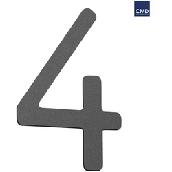 CMD Creative Metalldesign Hausnummer 4, Höhe 16cm, anthrazit CMD-4-anthrazit