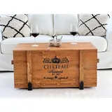 Truhe Couchtisch Holz massiv Wohnzimmertisch Truhentisch Kiste vintage shabby L