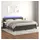 vidaXL Boxspringbett mit Matratze & LED Dunkelgrau 200x200 cm Samt