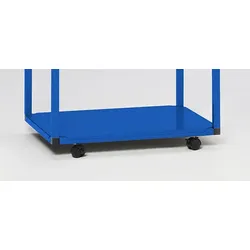 PROREGAL Fahrwerksatz für Müllsackhalter aus Vierkantrohren 240/1000 Liter | Blau