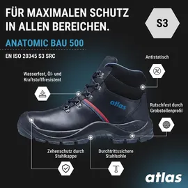 Atlas Anatomic Bau 500 S3 SRC DGUV W10 Gr. 41