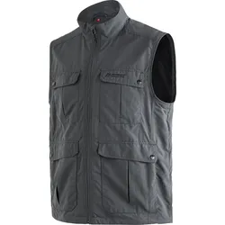 Funktionsjacke MAIER SPORTS "Valdemar", Herren, Gr. 64, grau, 100% Polyamid, Jacken, Vielseitige Funktionsweste, perfekt für Wandern und Reise