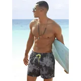 VENICE BEACH Badeshorts Mat grau/schwarz XXL