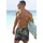 VENICE BEACH Badeshorts Mat grau/schwarz XXL