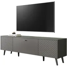 inn.furn Madea TV-Lowboard 185x55x40 cm Grau Holz/Metall