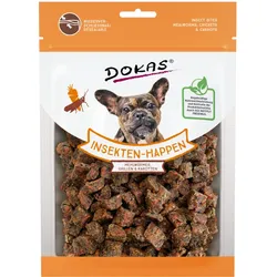 DOKAS Insekten-Happen 100g Hundesnacks Mehlwürmer, Grillen & Karotten 10 x 100 Gramm
