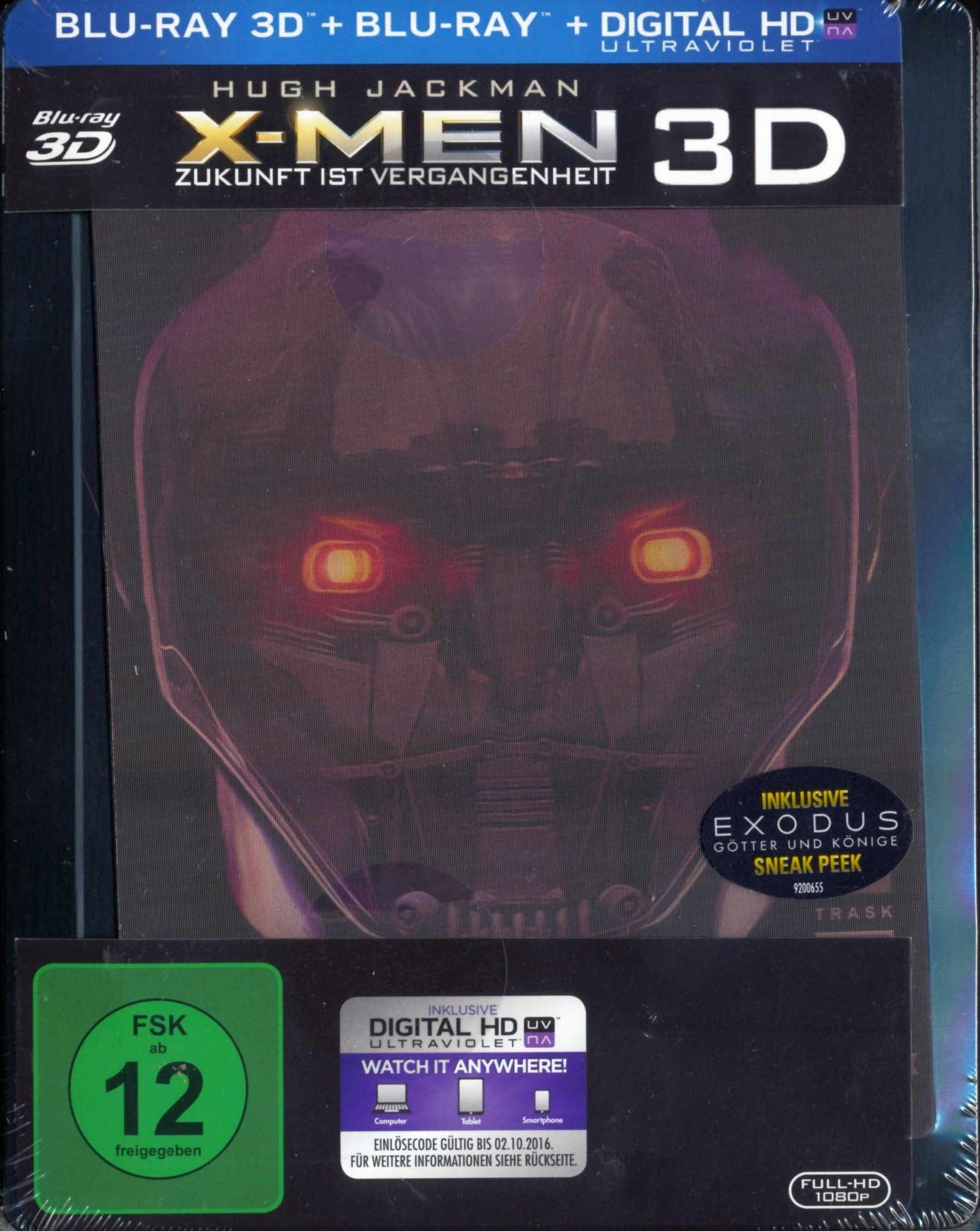 X-Men - Zukunft ist Vergangenheit - Exklusiv limitiertes Steelbook inkl. Lenticular - 3D + 2D - Blu-ray [Blu-ray] [2014] (Neu differenzbesteuert)