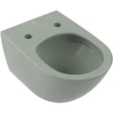 Villeroy & Boch Antao Tiefspül-WC spülrandlos wandhängend, mit TwistFlush, Morning Green CeramicPlus 4674T0R8
