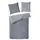 H. G. Hahn Primera Edelflanell grau 135 x 200 cm + 80 x 80 cm