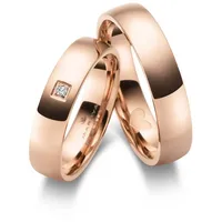 MARRYA Partnerring Edelstahl Ringe Trauringe Eheringe Partnerringe rosa 52