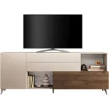 INOSIGN Sideboard »Monaco Breite 241 cm, Anrichte mit 1 Tür, 1 Klappe u. 2 Schubkästen«, Kommode, Soft/Self Closing,