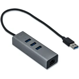 iTEC i-tec USB-Hub, RJ-45, USB-A 3.0 [Stecker] (U3METALG3HUB)