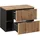 petits-meubles Gaia 2-tlg. Eichenoptik/Schwarz