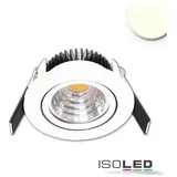 ISOLED LED Einbauleuchte Sys68 MiniAMP weiss 5W, 24V DC, warmweiß 3000K dimmbar