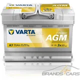 VARTA DYNAMIC AGM AUTOBATTERIE 12V 70Ah STARTER 760A ERSETZT 65AH 66AH 68AH