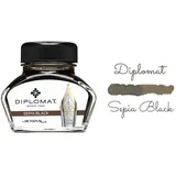 Diplomat Tintenfass 30 ml Sepia Schwarz