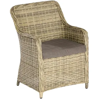 Merxx Riviera Korbsessel 63 x 64 x 82 cm naturgrau