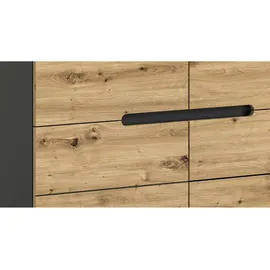 xonox.home Kommode Canu 100 x 81 x 40 cm Basaltgrau/Artisan