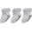 Mini Non Slip 3-Pack Socken Kids Weiß F9001
