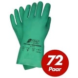 Nitras Putzhandschuh Green Barrier 3450 Nitrilhandschuhe Schutzhandschuhe - 72 Paar (Set) grün 9