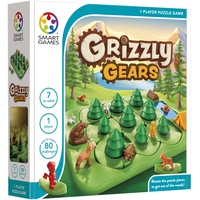 SmartGames Grizzly Gears, Puzzle Game with 80 Challenges, 7+