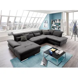 Set One by Musterring Wohnlandschaft »SO 4100 komfortable Federkernunterfederung, inkl. Kopfteilverstellung« wahlweise Bettfunktion und Sitztiefenverstellung, U-Form