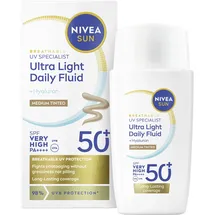 NIVEA Ultra Light Daily Fluid getönt Creme LSF 50+ 40 ml
