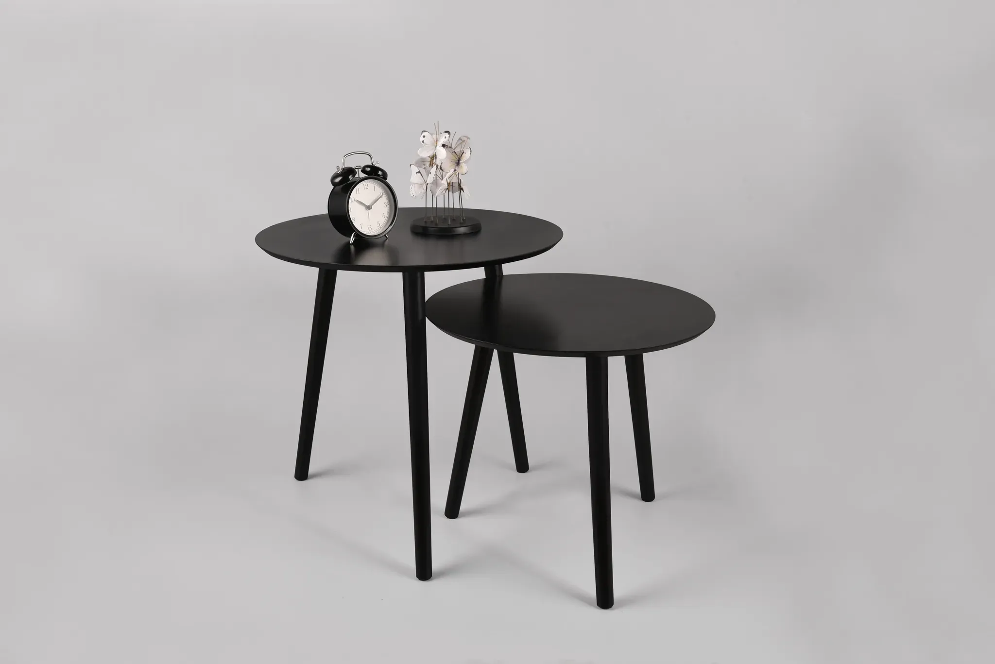Beistelltisch MIRRORS AND MORE "Vilana", schwarz (schwarz, schwarz, schwarz), B:50cm H:50cm T:50cm, Tische, schlichte Farbgebung