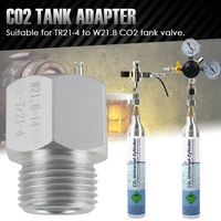 T21-4 zu W21.8-14 Adapter Konverter CO2 Zylinder für Soda Club Wassersprudler DE